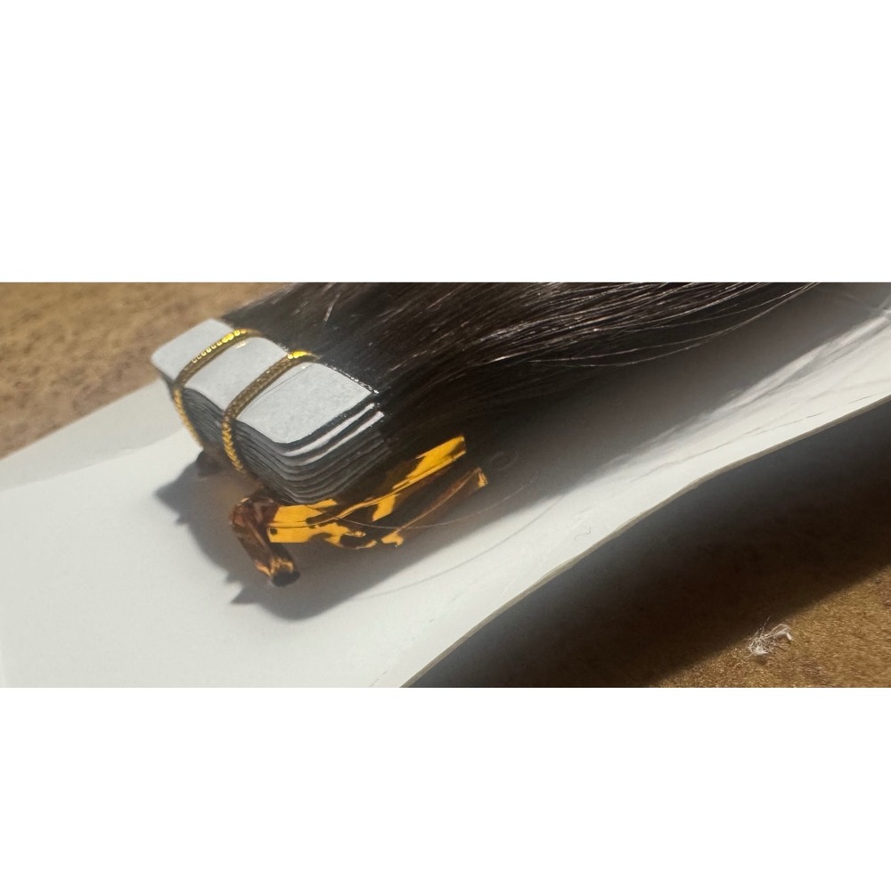 20 Inch Tape In Hair Extensions Ombre Dark Brown to Ash Blonde 50g 20pcs TP3824 - Picture 7 of 10